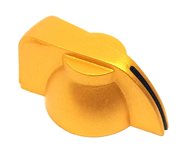 Chicken Head Knob - Gold - Click Image to Close